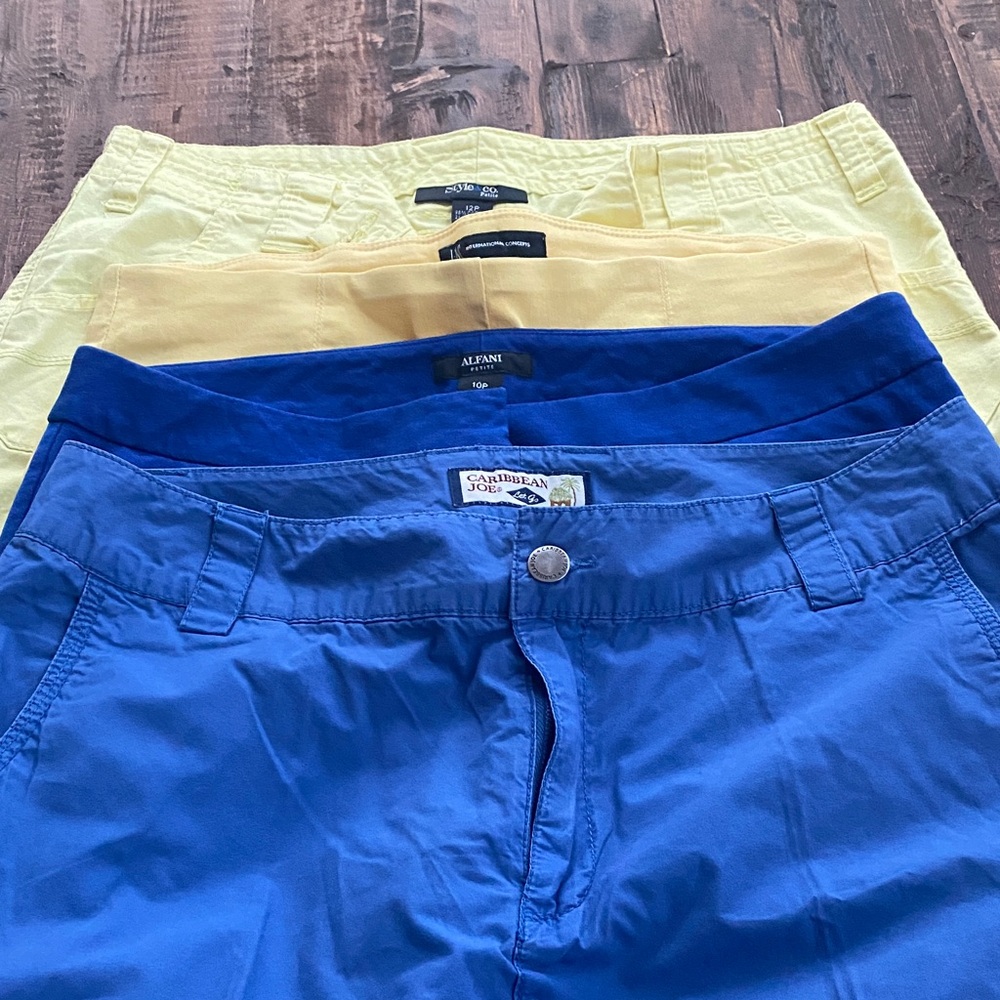 Alfani Blue and Yellow Women's Pants